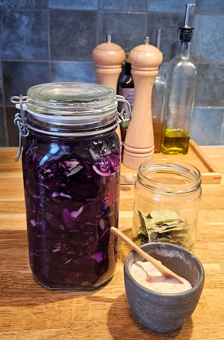 Pantry staples in glass jars